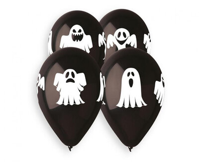 Nafukovací latexové balónky halloween, 5 ks