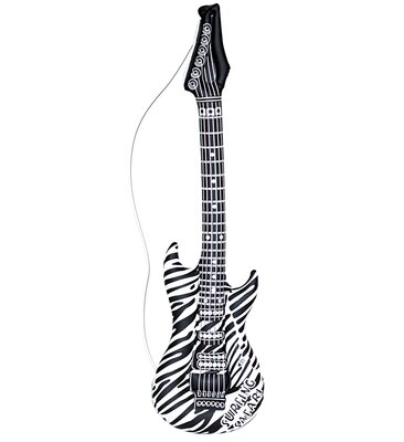 Nafukovací kytara černo-bílá 105 cm