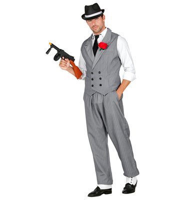 Pánský kostým Gangster (vesta, kalhoty, kravata)