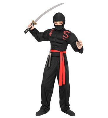 Chlapecký kostým ninja se svaly