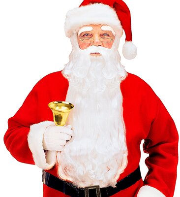 Santa Clausův dlouhý plnovous s obočím