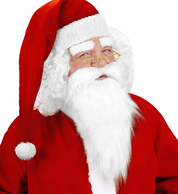 Santa Clausův plnovous a obočí