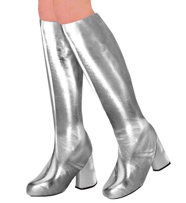 Dámské návleky na boty stříbrné barvy