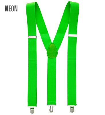 Neonově zelené kšandy