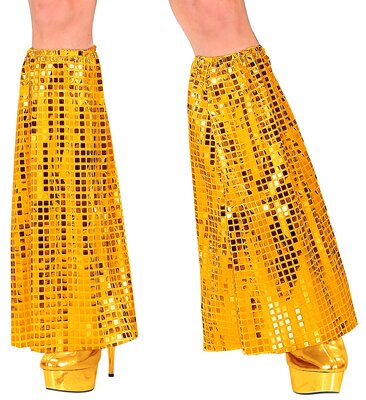 Zláté disco návleky na boty ve stylu 70. let