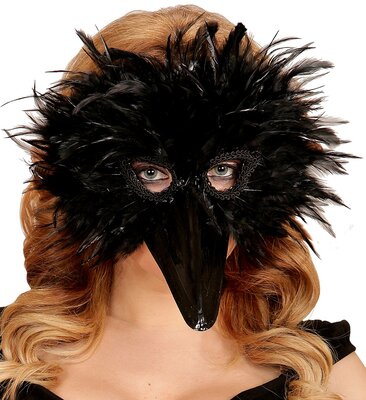 Černá ptačí maska