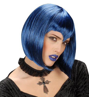 Gotický choker s křížem a kamenem