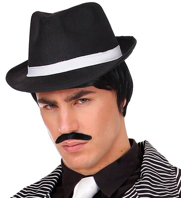 Pánský klobouk s bílou stuhou