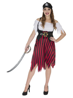 Dámské šaty s páskem pirátka
