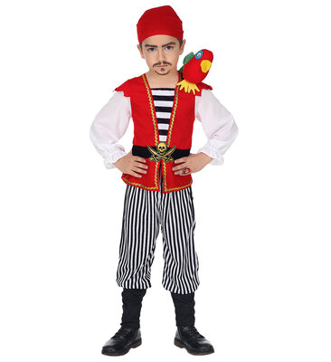 Dětská pirátská sada s papouškem