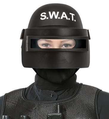 Dětská S.W.A.T. helma s průzorem