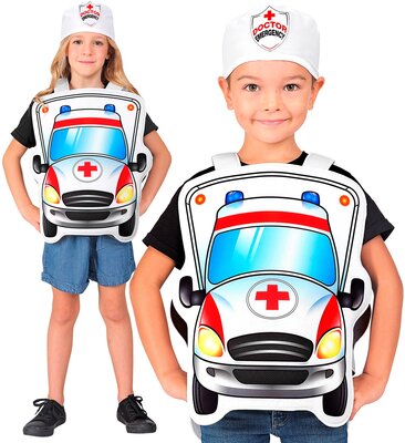 Dětský kostým doktor v autě (univerzální velikost)