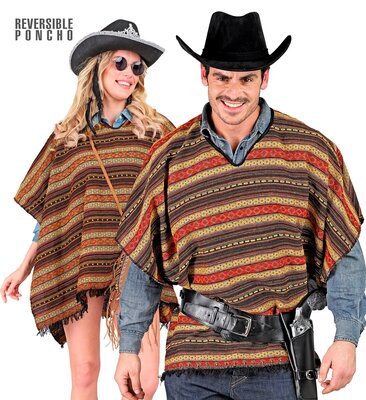 Oboustranné poncho 100x75 cm