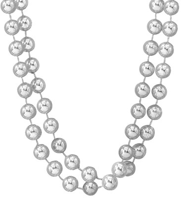 Sada 2 stříbrných náhrdelníků 40 cm