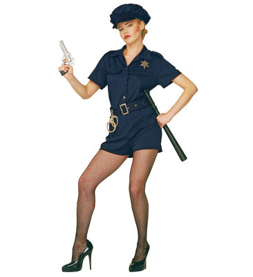Dámský kostým policistka, modrý