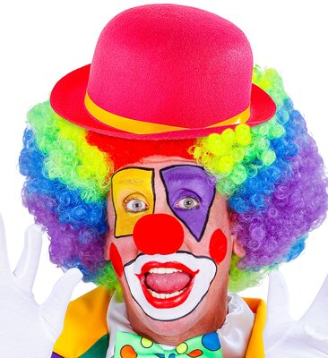 Růžový klobouk šašek (klaun)