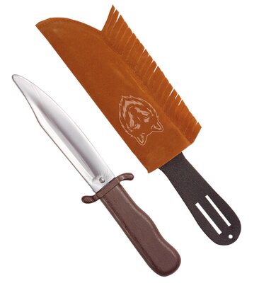Indiánský nůž s pouzdrem s koženým vzhledem 28 cm