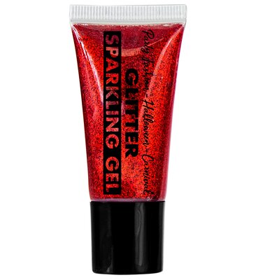 Třpytivý červený gel v dávkovači 25 ml