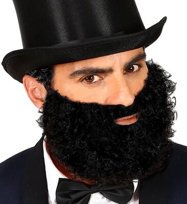 Černé vousy s knírkem