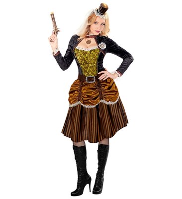 Dámský kostým Steampunk s kloboukem