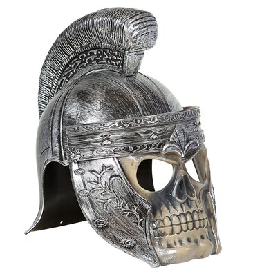 Gladiátorská helma s maskou kostlivce