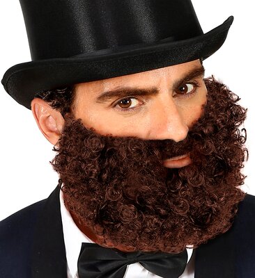 Hnědé vousy s knírkem