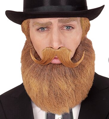 Pánské blond vousy a knírek