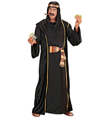 Pánský černý kostým arabský šejk