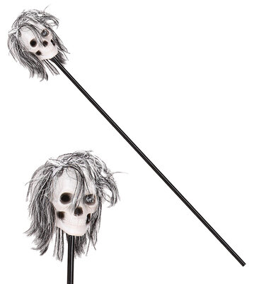 Voodoo hůl s lebkou, 120 cm