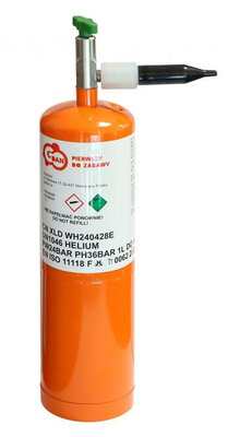 Helium do balónků - pro cca 5 ks (jednorázová láhev)
