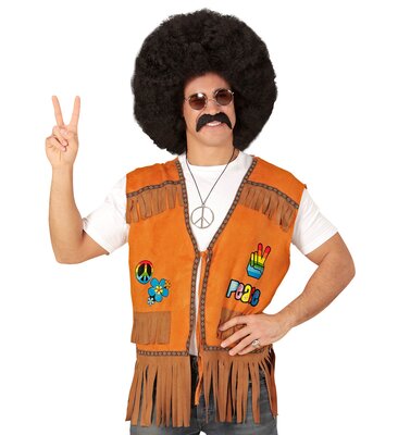 Pánská hippie vesta s třásněmi