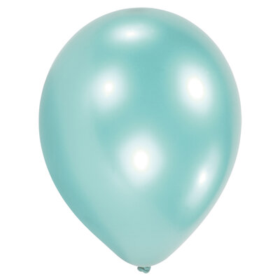 Sada 10ks tyrkysově modrých latexových balónků, průměr 27cm
