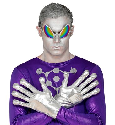 Stříbrné rukavice mimozemšťan