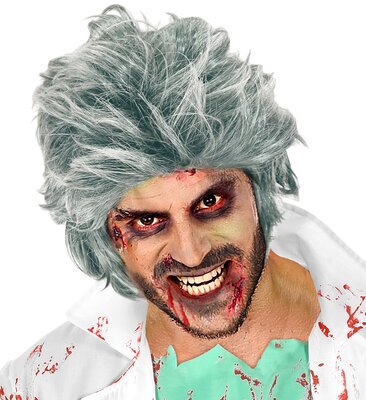 Pánská paruka zombie, šedá