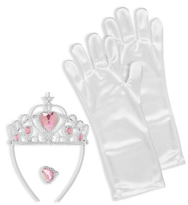 Sněhová princezna (korunka, rukavice, prstýnek)
