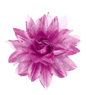 Sponka do vlasů - kytička (tmavá růžová)