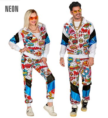 Unisex šusťákovka s komiksovým potiskem