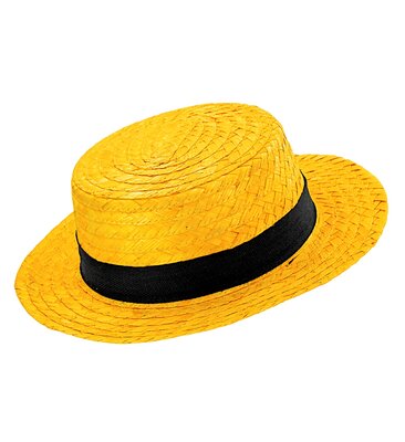 Žlutý slaměný klobouk