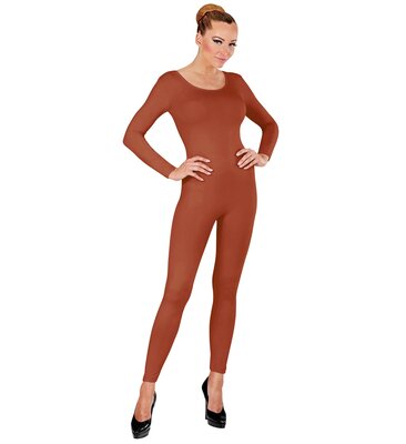 Dámské celotělové body, hnědé