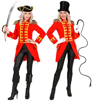 Dámský červený kabát