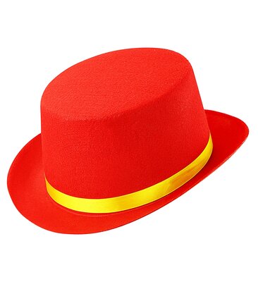 Dětský červený klobouk klaun