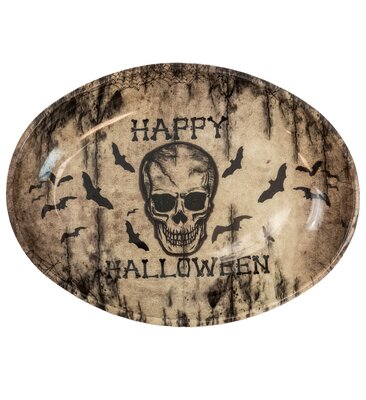 Miska na Halloween s lebkou