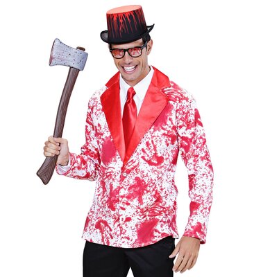 Pánské sako potřísněné krví