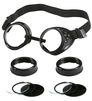 Retro brýle pilot/dobrodruh/steampunk s výměnnými skly