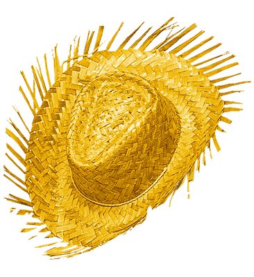 Slaměný klobouk, žlutý