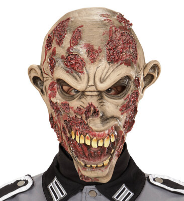 Latexová maska vraždící zombie