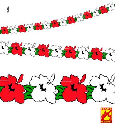 Papírová girlanda orchideje