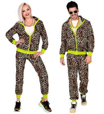 Unisex leopardí šusťákovka 80. léta