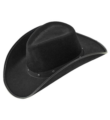 Černý kovbojský klobouk unisex