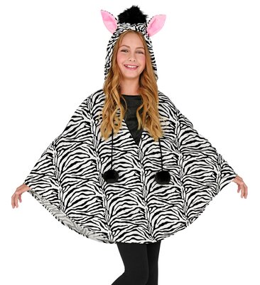 Dětské poncho zebra